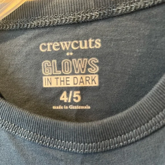 Crew cuts Long Sleeve Glow in the Dark shirt - NWT - Size 4/5 - Picture 3 of 5